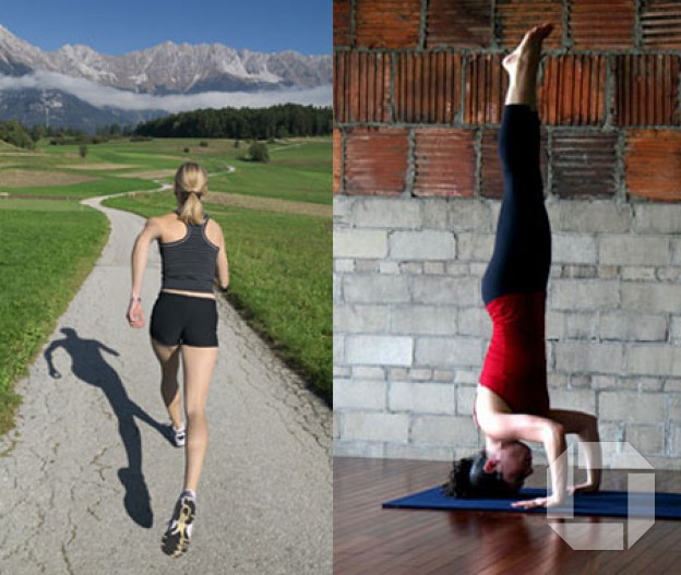 “Get running fit with yoga”.