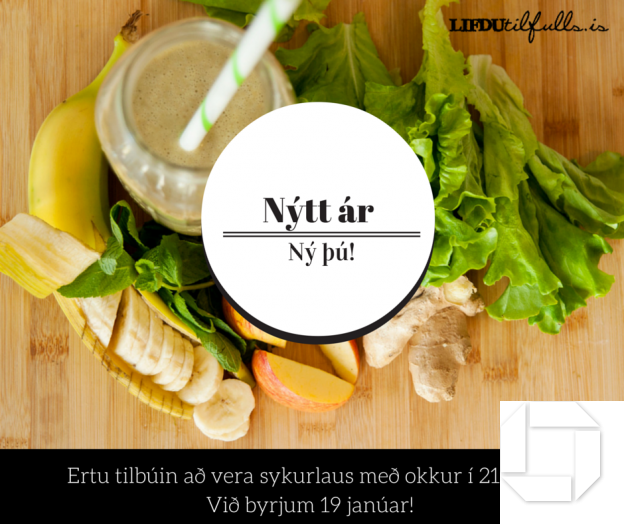 Nýárs áskorun, vertu sykurlaus með okkur
