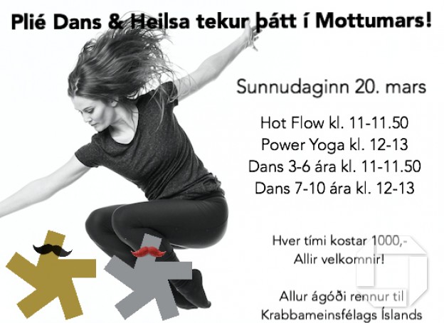 Plié Dans & Heilsa tekur þátt í Mottumars