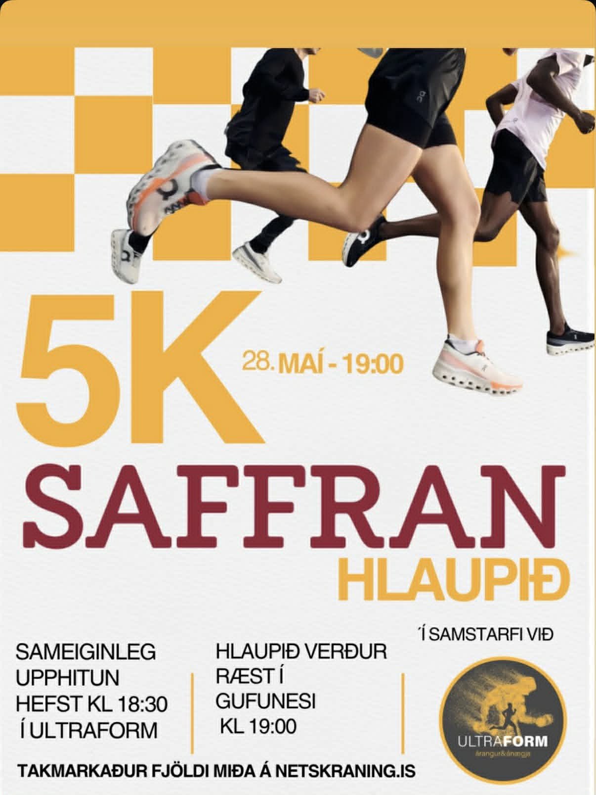 Saffran og Ultraform bjóða upp á hratt og flatt 5km hlaup